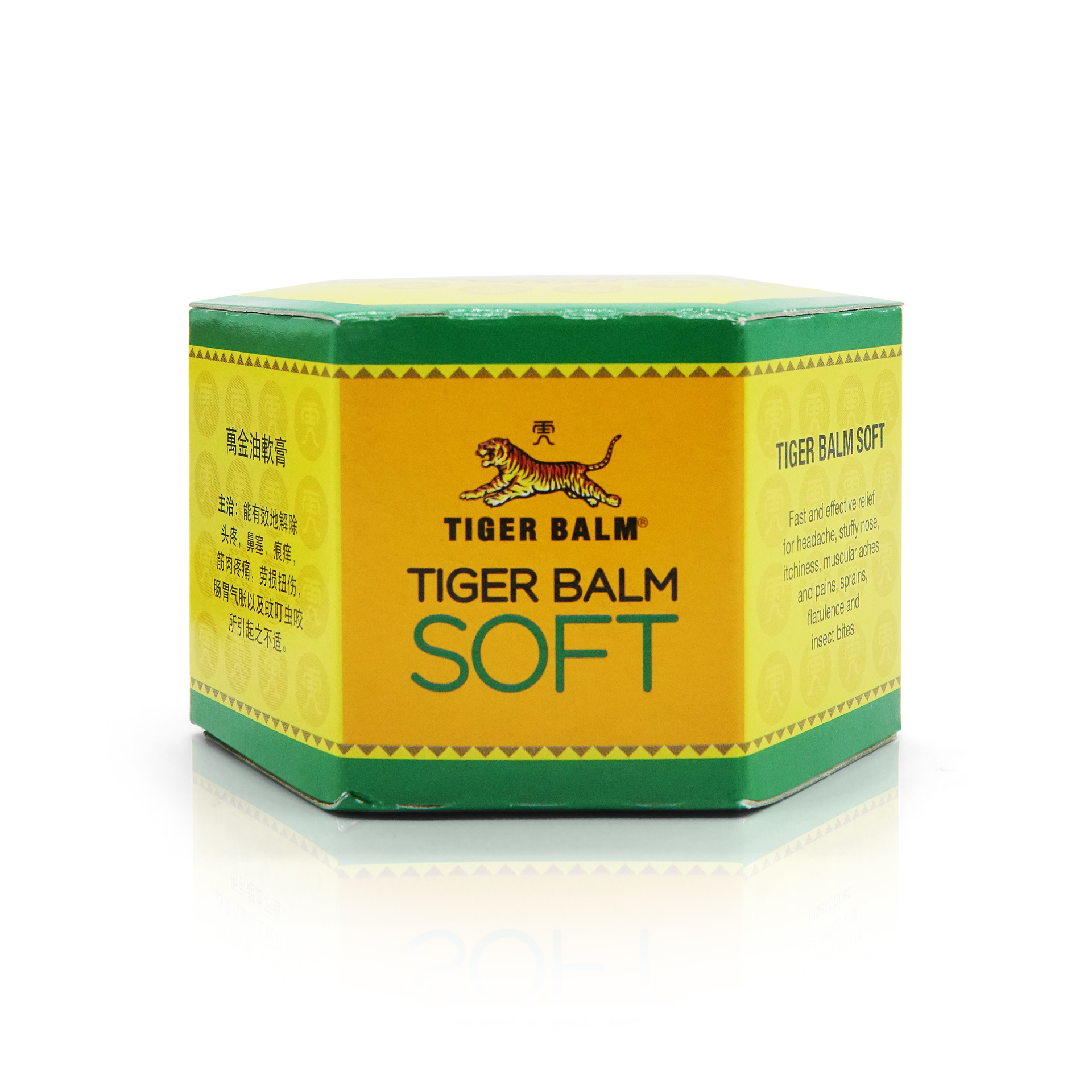 Tiger Balm Soft Ointment - Front View: A close look at the front of Tiger Balm's Soft Ointment.